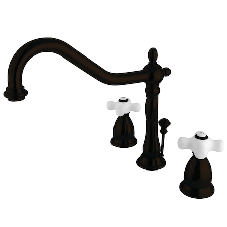 Kingston Brass 8" Widespread Bathroom Faucet, Oil Rubbed Bronze KS1995PX